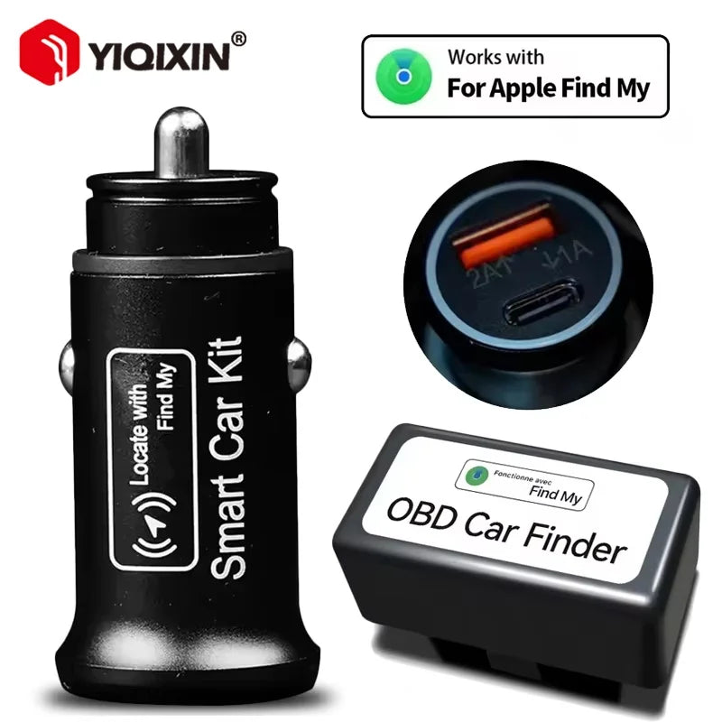 Caricabatterie per auto AP200 con localizzatore GPS e app Trova il mio, USB Tipo-C QC3.0 20W