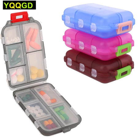 YQQGD Pill Organizer &ndash; Moisture Proof Portable Design