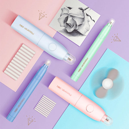 Deli Adjustable Electric Eraser for Artists and Students with Rubber Refills