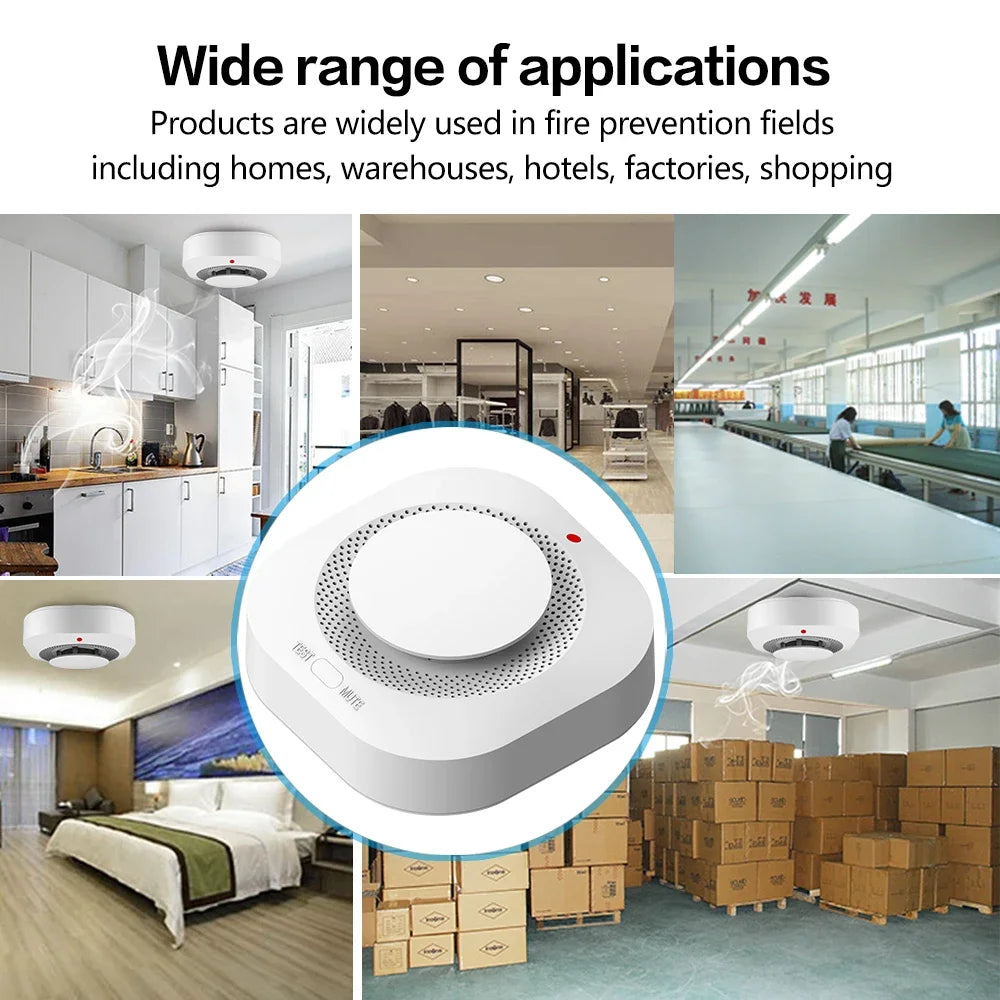 Tuya Smart Zigbee Smoke Detector &ndash; Wireless, App Ready