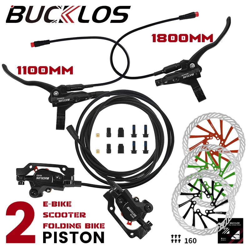 Bucklos Brakes 2 Piston For Electric Bicycle - G3 Rotor