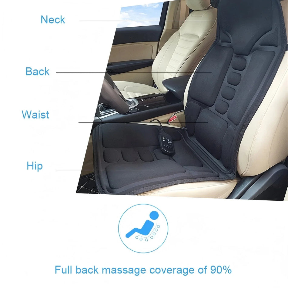 Heated Massage Seat Cushion for Full Body Relaxation, Portable Acupoint Massager