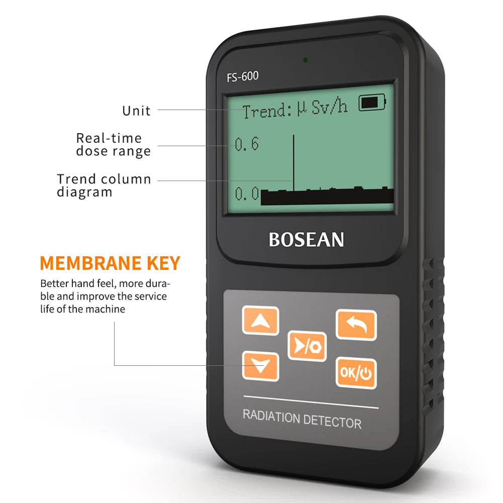 FS-600 LCD Geiger Counter &ndash; Accurate Radiation Detection and Personal Dosimeter