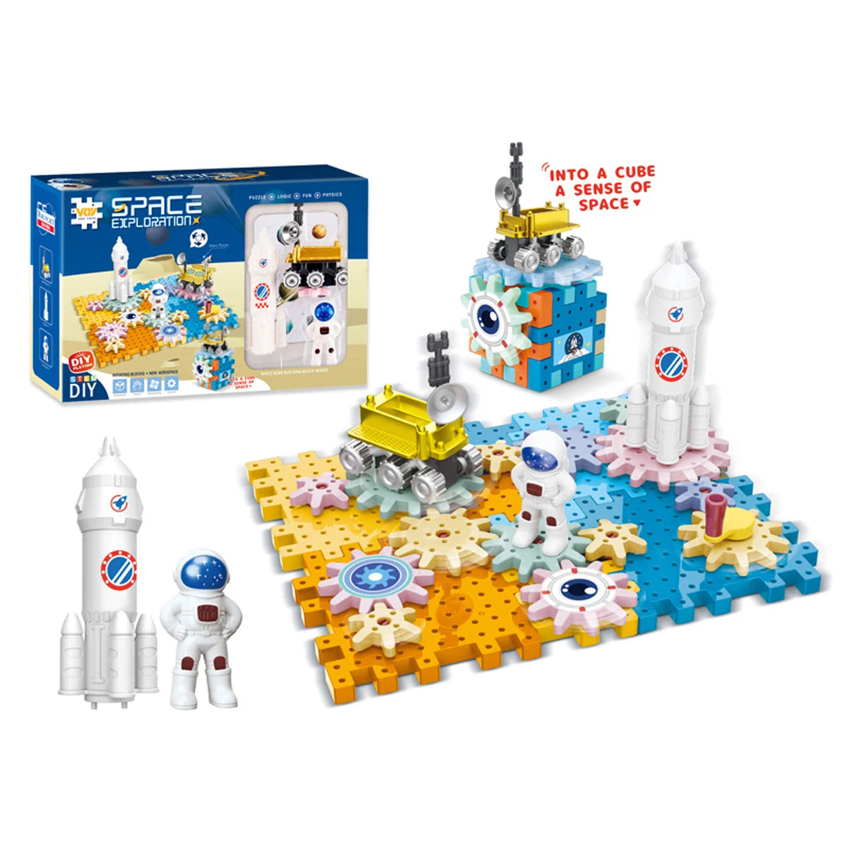 Dinosaur Windmill Gear Building Blocks &ndash; Engaging 2-in-1 Educational Playset 501-09A