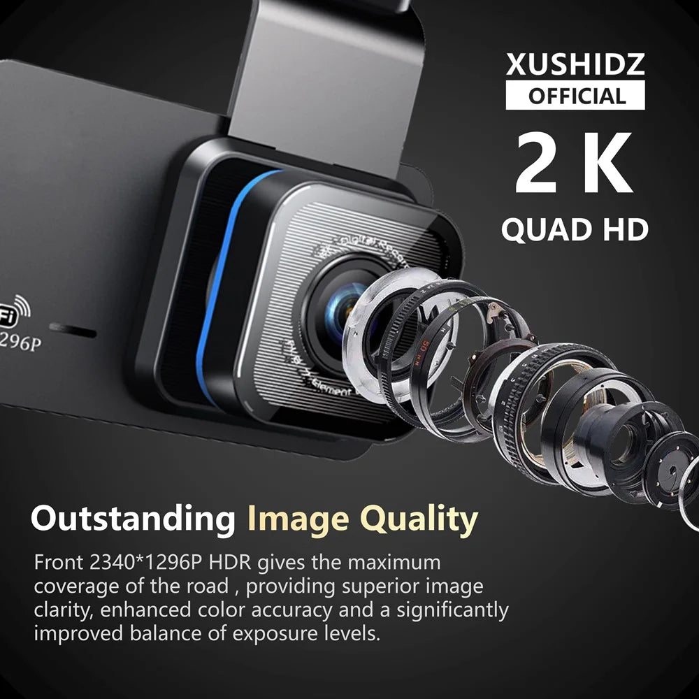 XUSHIDZ X02 2K WIFI Dash Cam
