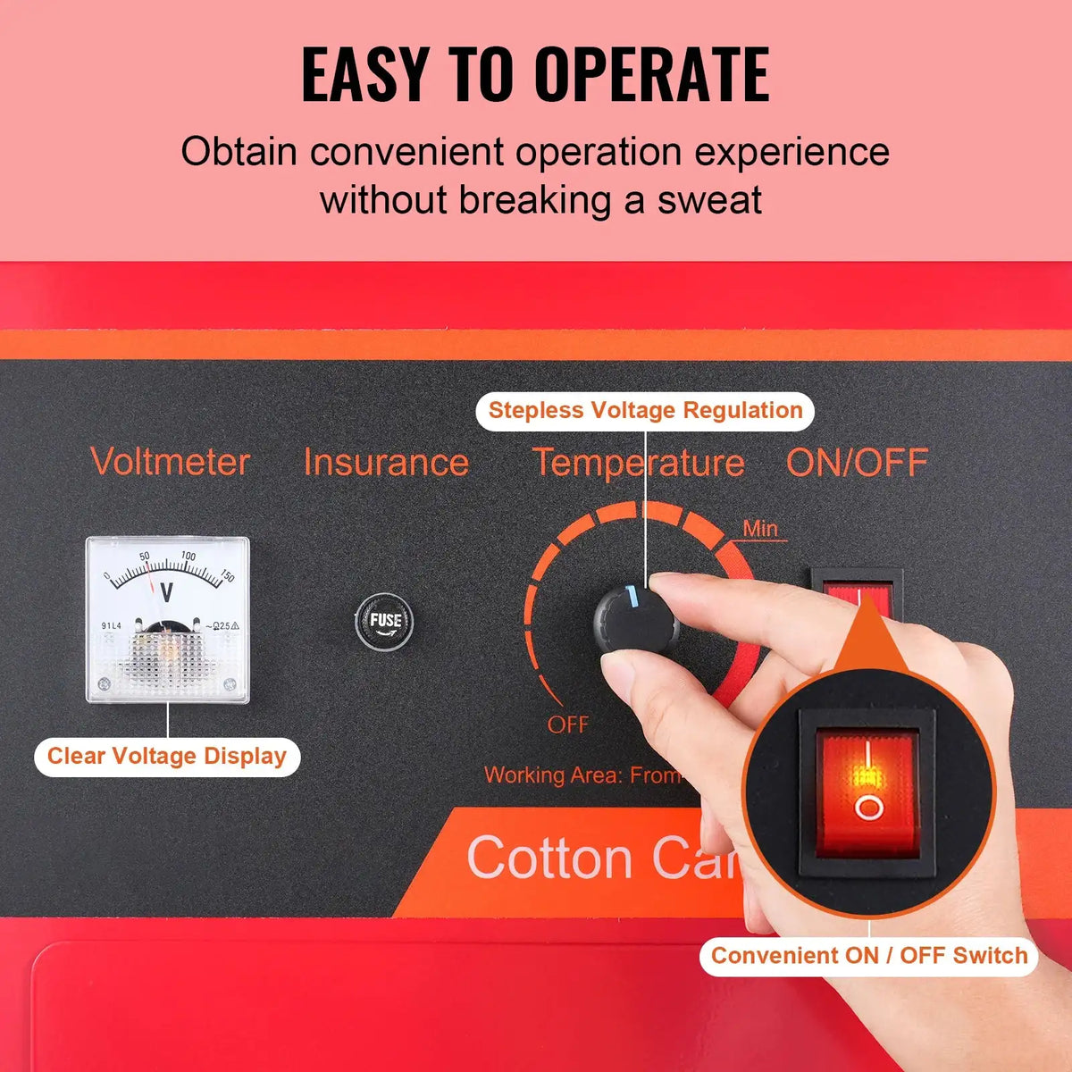 1000W Commercial Cotton Candy Machine With Cover