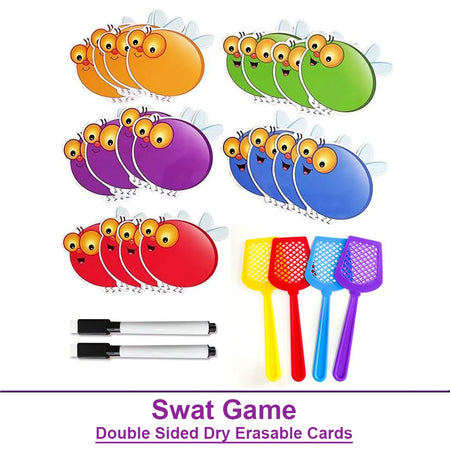 Dry Erasable Fly Cards for Kids - Educational &amp; Fun Learning Set