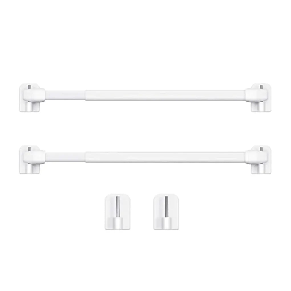 2/4PCS Adjustable Curtain Rod Extendable Bathroom Bar Shower Telescopic Poles Without Drilling Hanger Rods for Kitchen Home Hote by InterCyprus Trading Ltd