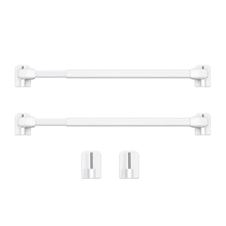 2/4PCS Adjustable Curtain Rod Extendable Bathroom Bar Shower Telescopic Poles Without Drilling Hanger Rods for Kitchen Home Hote by InterCyprus Trading Ltd