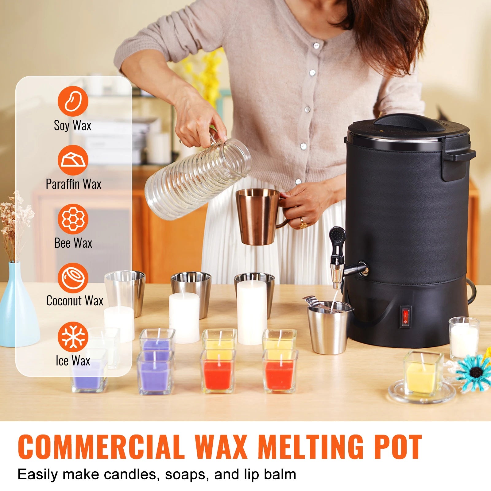 SucceBuy Wax Melter 6.5L/10L &ndash; 9-Level Temperature Control