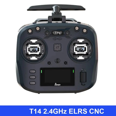 Jumper T14 2.4Ghz/915Mhz 1W ELRS Remote Control CNC Hall Sensor Gimbals Bi-directional Foldable Antenna OLED Display FPV Drone by InterCyprus Trading Ltd