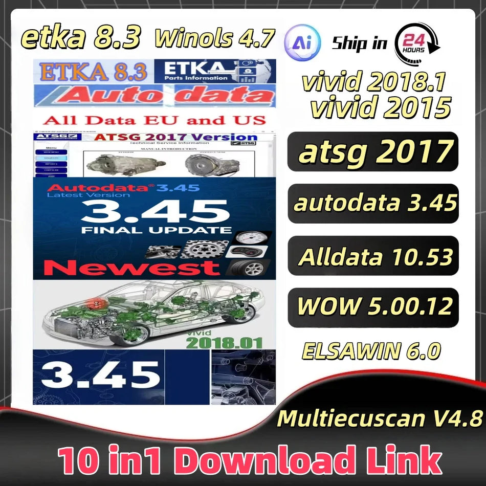 Alldata Çevrimiçi Atölye Hesabı için Araç Verisi Erişimi Çok Dilli Onarım Yazılımı