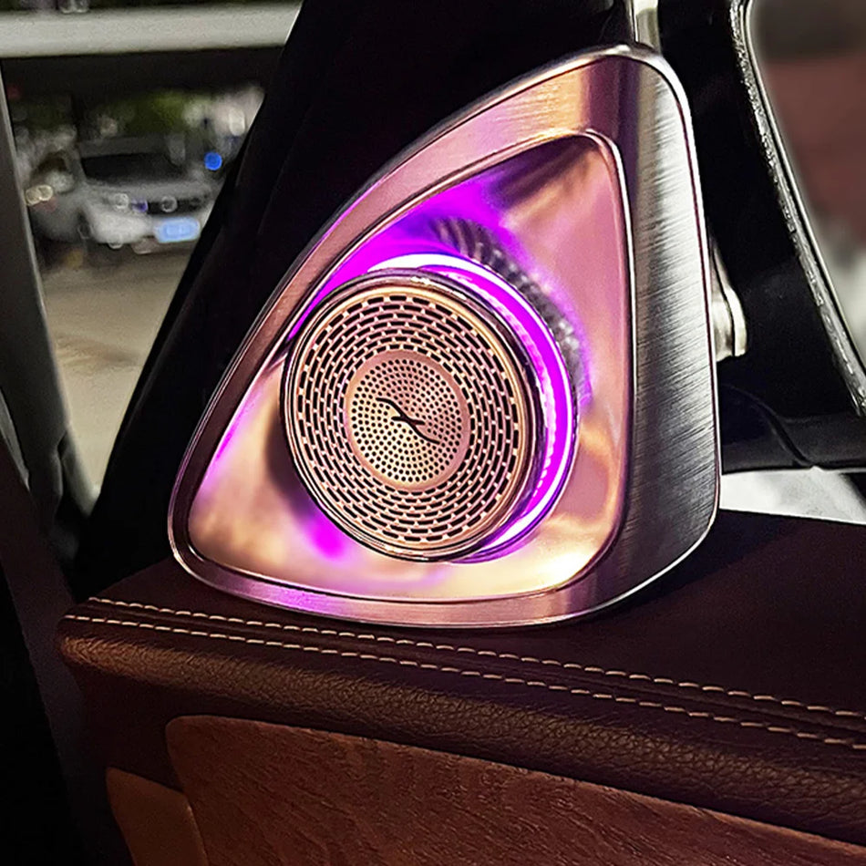 Mercedes-Benz Tweeter Rotativ 4D cu Lumina Ambientala, Moldat OEM, Se Potriveste W167 W177 W205