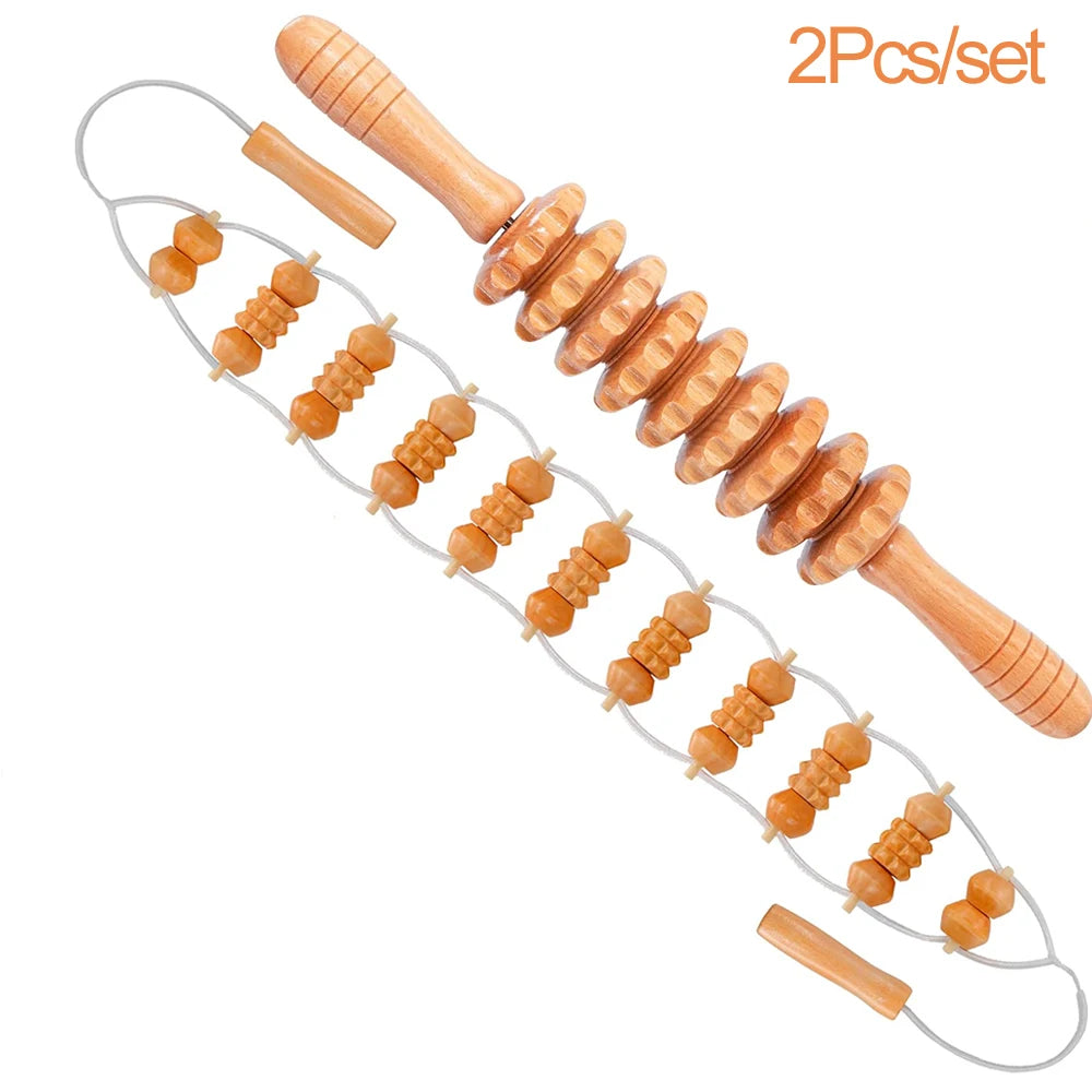 Wood Therapy Massage Kit &ndash; Effective Body Shaping Relief 2Pcs 1