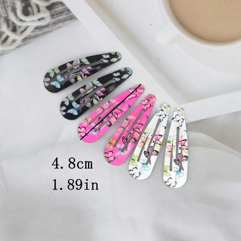 Cute Colourful Waterdrop Alloy Hairpins for Girls