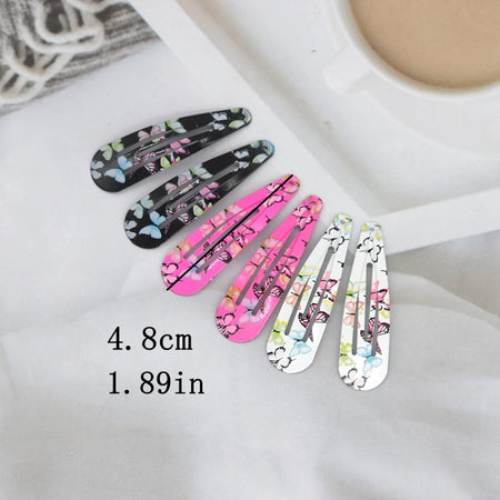 Cute Colourful Waterdrop Alloy Hairpins for Girls