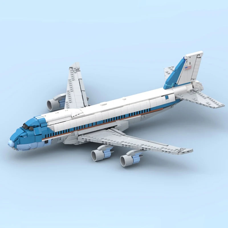 MOC Boeing 747 Passenger Aircraft Building Blocks Set 1282PCS / PDF Guide by Email