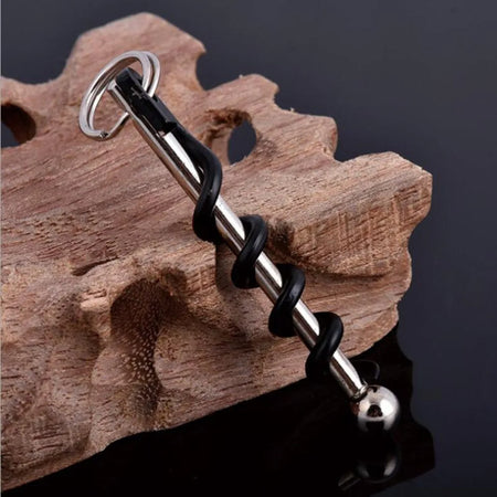 Bottle Opener Outdoor Mini EDC Cork Screw Red Wine Bottle Opener Keyring Tool Multi-functional Camping Survival Equipment Tool