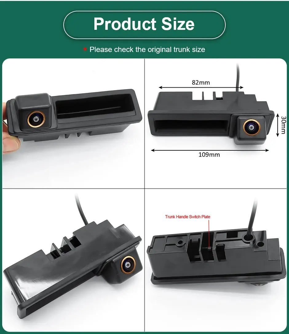 AHD Rear View Camera With Night Vision For Audi A4 A6 A3 Q5 by InterCyprus Trading Ltd