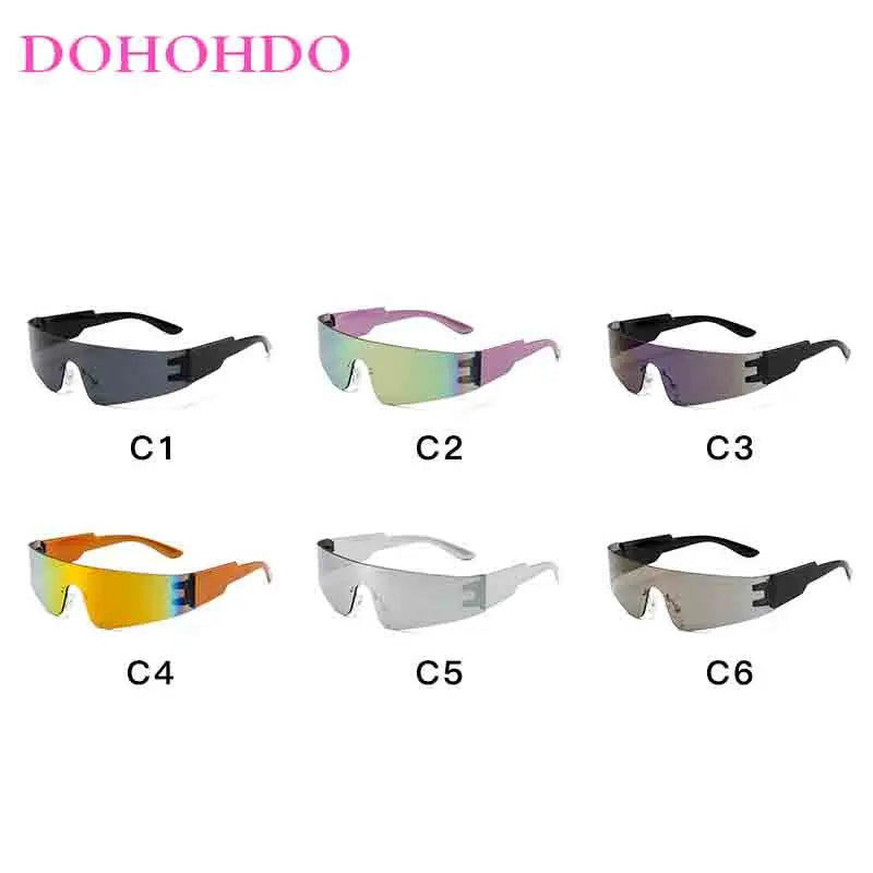 Punk Frameless Y2K Sunglasses for Ultimate Sun Protection