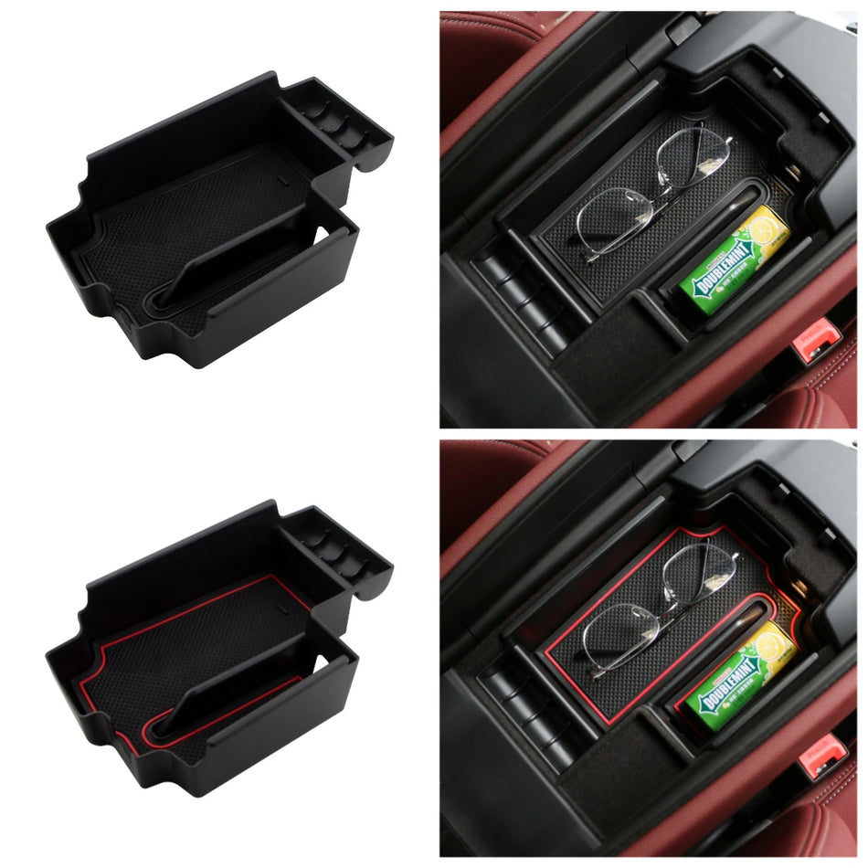Center Console Armrest Storage Box for BMW 5 Series G30 G31 ABS Plastic Organizer