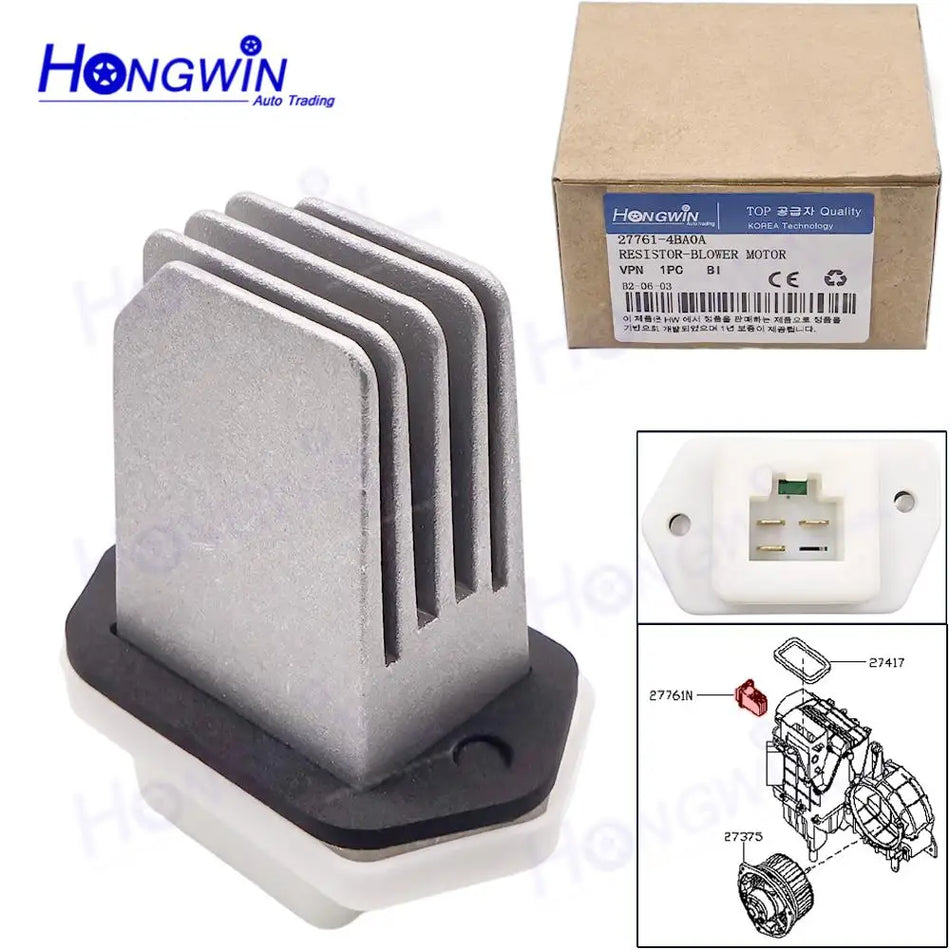 Gebläse-Steuerverstärker und Widerstand für Nissan Sentra Rogue NV1500 NV2500 Qashqai