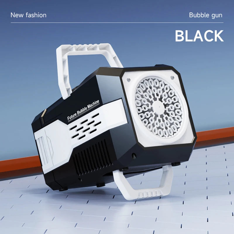 Spaceman Bubble Gun &ndash; Fully Automatic 12 Holes for Endless Fun Black 1