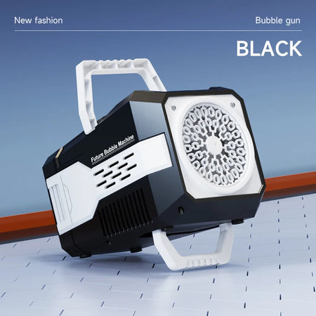 Spaceman Bubble Gun &ndash; Fully Automatic 12 Holes for Endless Fun Black 1