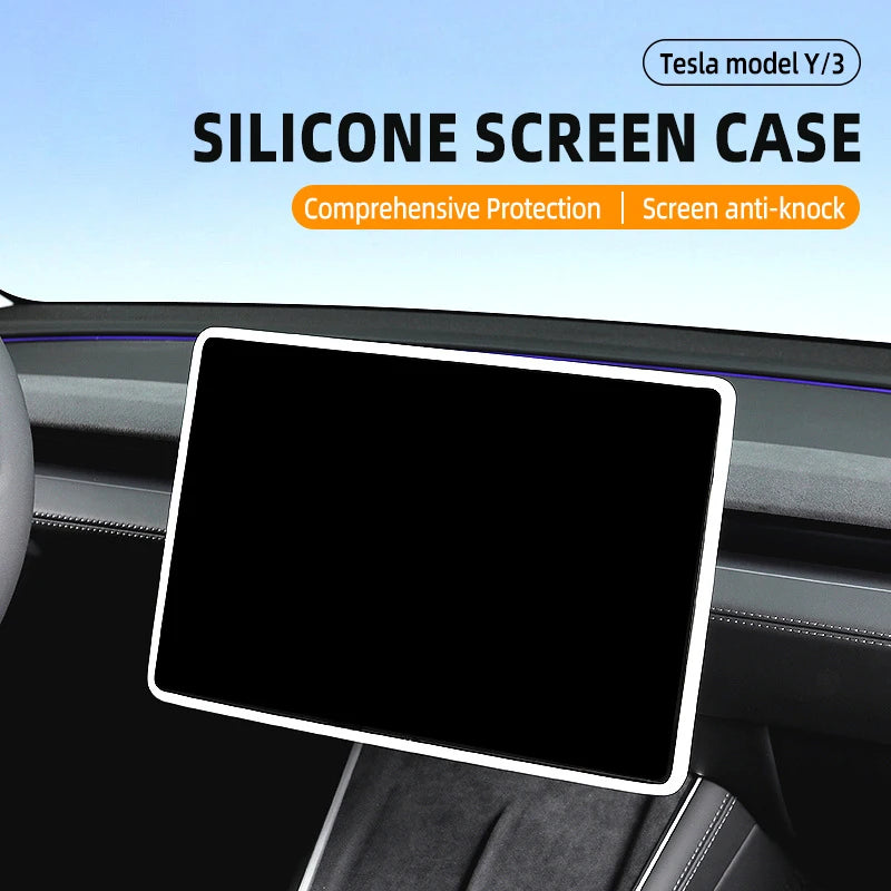Силиконова рамка Juniper за ръбове за централен контролен дисплей на Tesla Model 3/Y