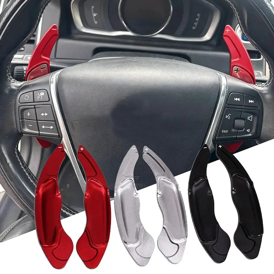 Aluminum Shift Paddle Trims for Volvo S60 XC60 S80 V60 V40 by InterCyprus Trading Ltd