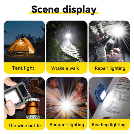 COB Keychain Work Light &ndash; Compact and Convenient Emergency Illumination