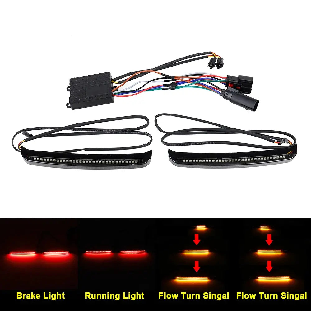 LED Saddlebag Tail Light Turn Signal Brake Running Lights for Road Glide 2014-2023 by InterCyprus Trading Ltd