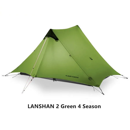 FLAME'S CREED LanShan Ultralight 2-Person 3-Season Camping Tent Green 2P 4 Season