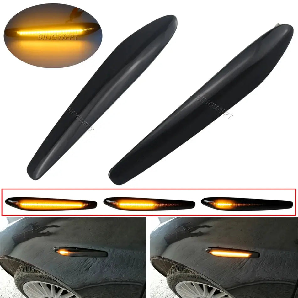 For Alfa Romeo 159 Typ 939 2005-2011 Brera Typ 939 2005-2011 Dynamic LED Side Marker Blinker Turn Signal Light Canbus Error Free by InterCyprus Trading Ltd