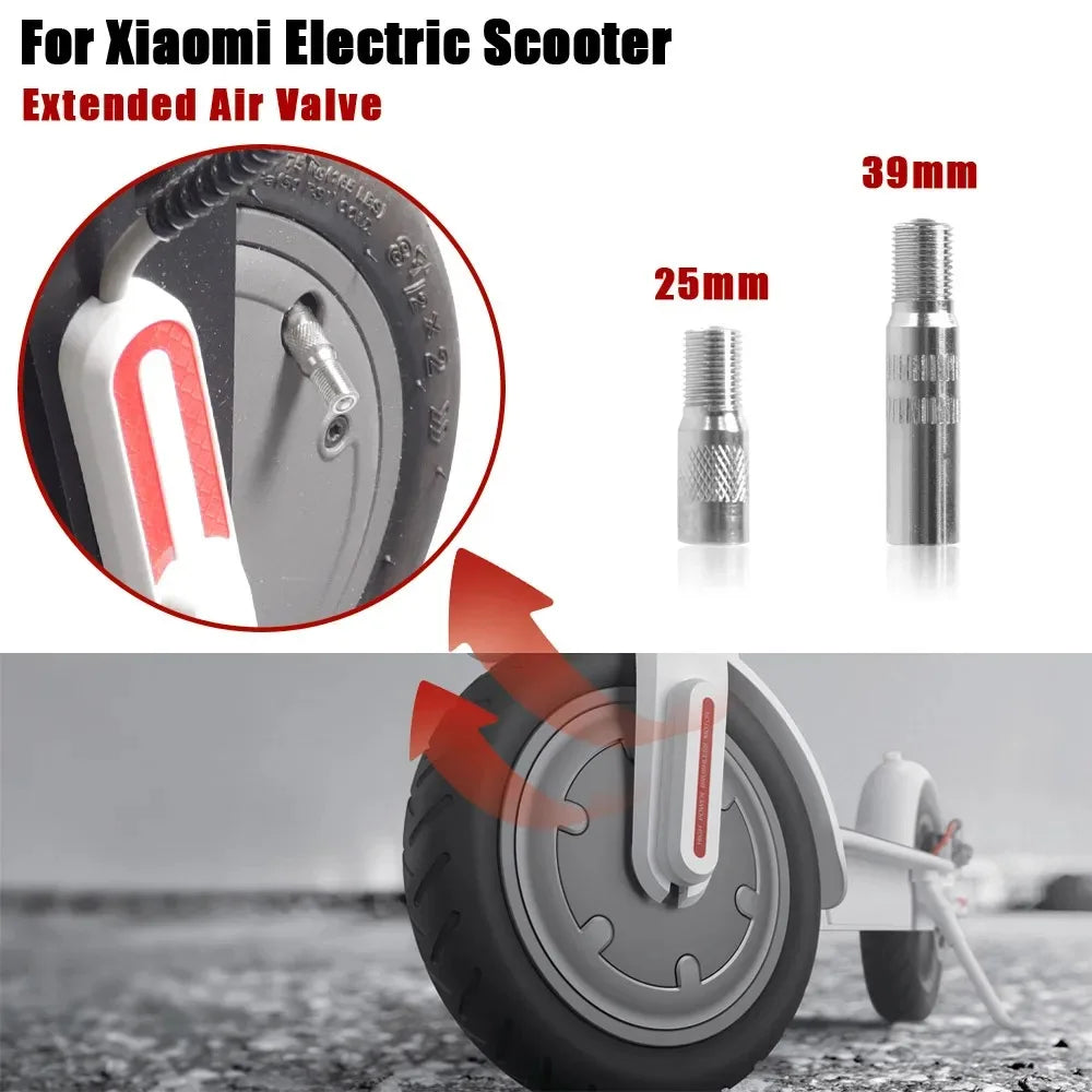 Valve Adapter Wheel Air Pump Extended Nozzle Hose &ndash; Durable Copper Valve For Xiaomi M365 Electric Scooter