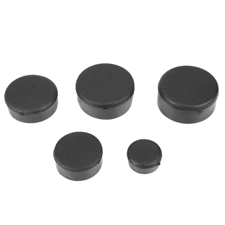 Frame Hole Cover Caps Decor Kit For Suzuki Hayabusa 1300 GSX1300R 1999–2015, 5-Pack Rubber Plugs