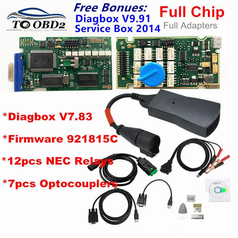 Citroen e Peugeot Lexia 3 Diagbox V9.91 Chip Completi con Firmware Gold Edge
