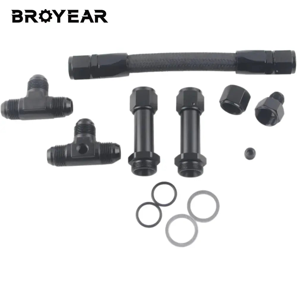 Braided Fuel Line Kit With 8AN Male Flare For Carburetor Engine by InterCyprus Trading Ltd