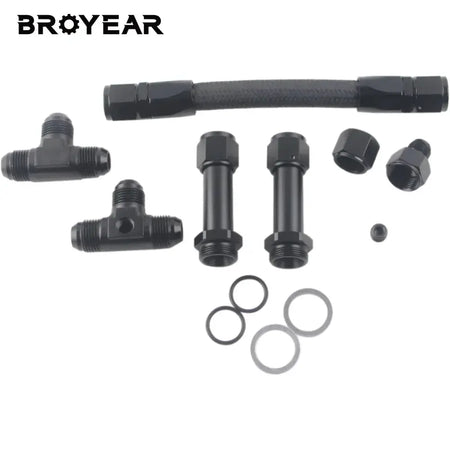 Braided Fuel Line Kit With 8AN Male Flare For Carburetor Engine by InterCyprus Trading Ltd