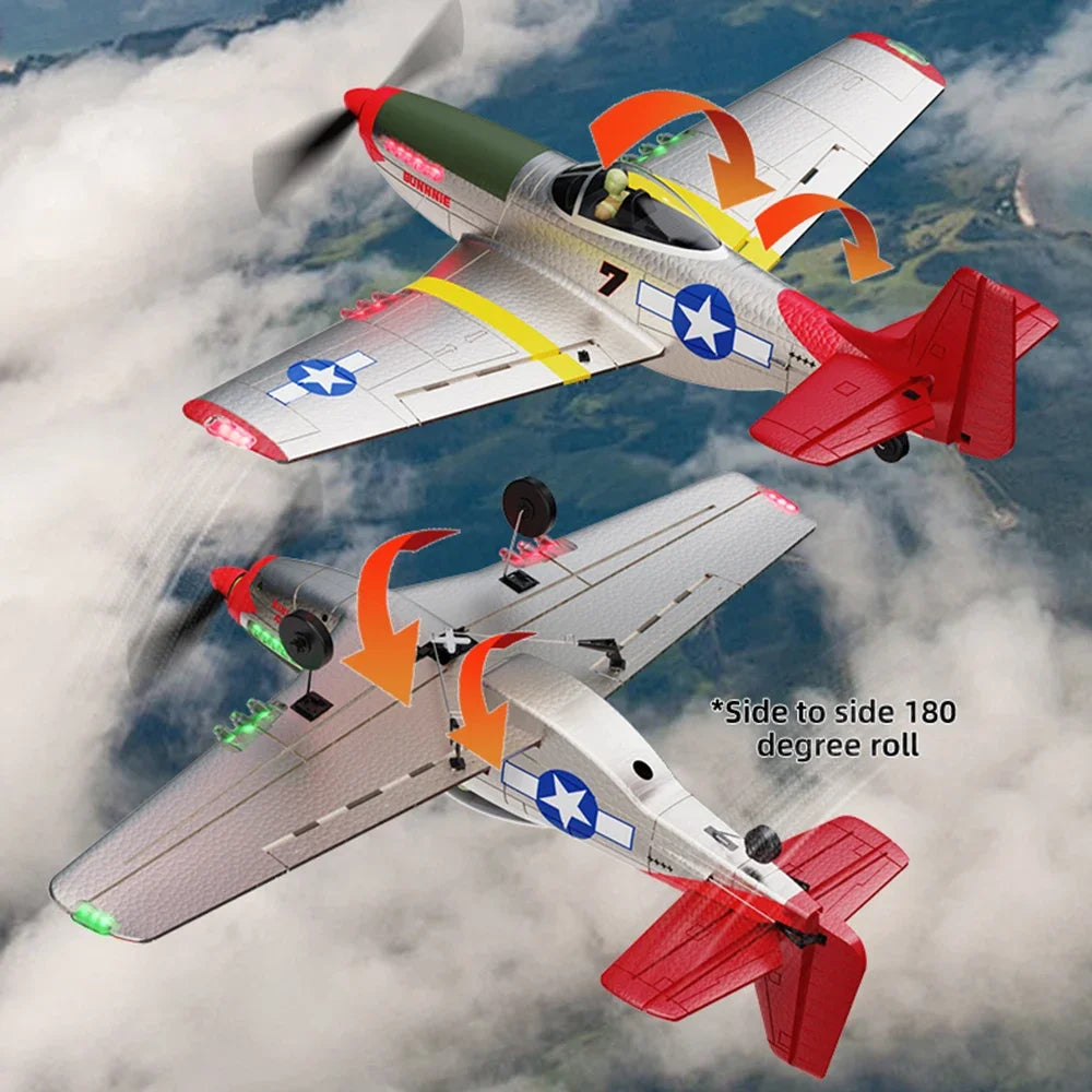 P51 Mustang Fighter 4CH Remote Control Aircraft &ndash; Foam Toy