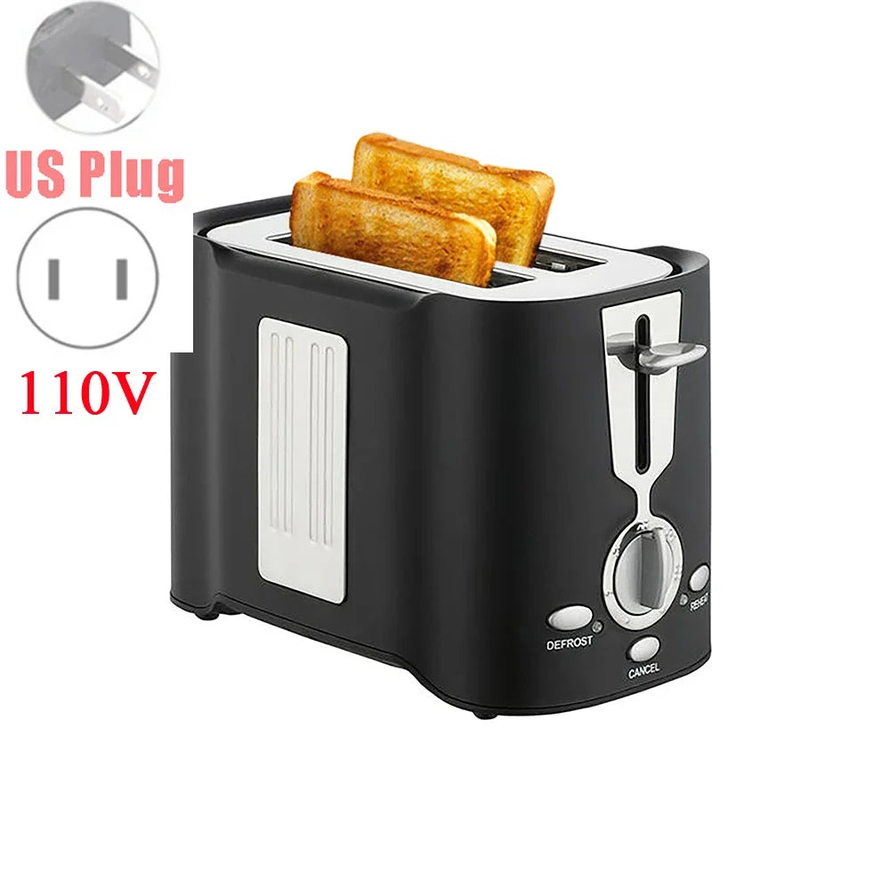 Dawupine Compact Two Slice Automatic Toaster &ndash; Auto Pop Up BLACK US
