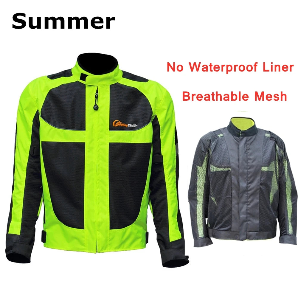 JK-21 &ndash; High Visibility Breathable Summer Motorcycle Jacket