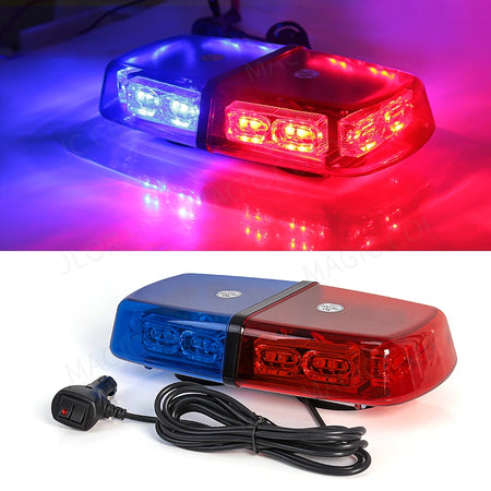 36 LED Roof Top Strobe Light - Magnetic Mount Beacon Red Blue