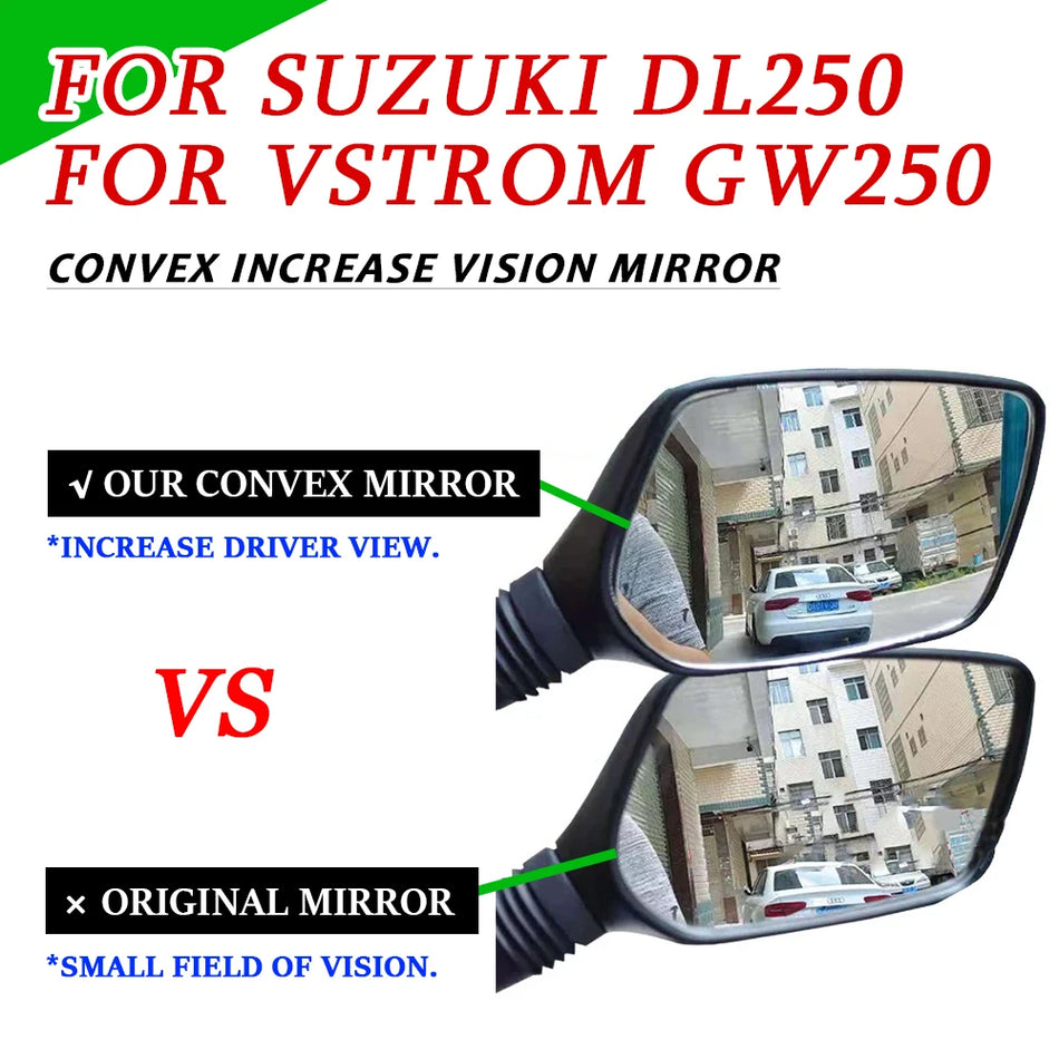 Καθρέφτης Συγκέντρωσης Suzuki DL250 V-Strom με Υψηλής Ποιότητας Γυαλί