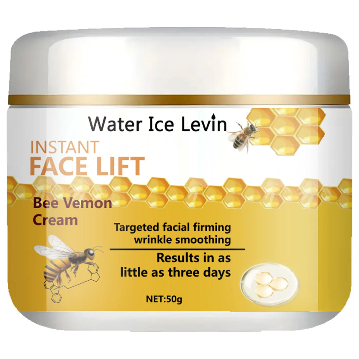 Bee Venom Bee Lemon Facial Cream &ndash; Deep Hydration and Brightening Benefits 50G