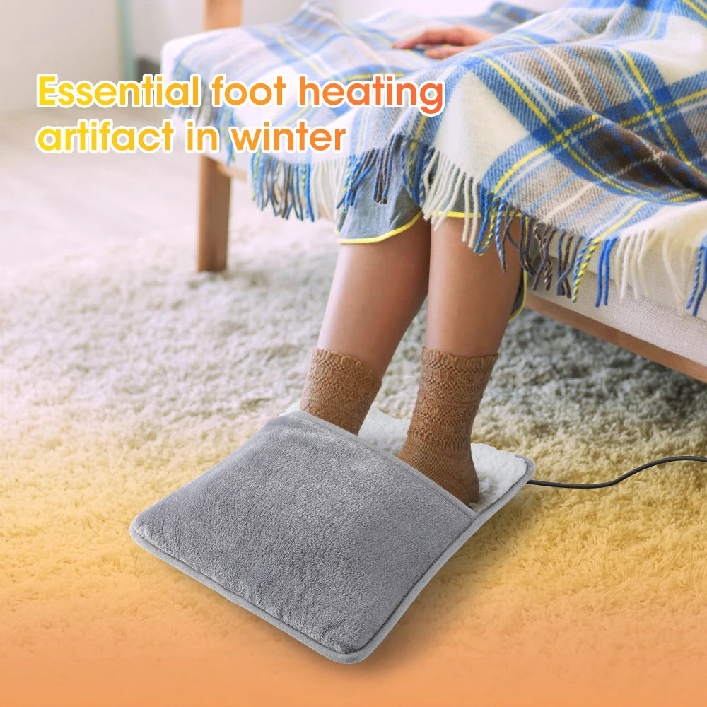 Electric Heating Pad Foot Warmer &ndash; Soft Plush Comfort