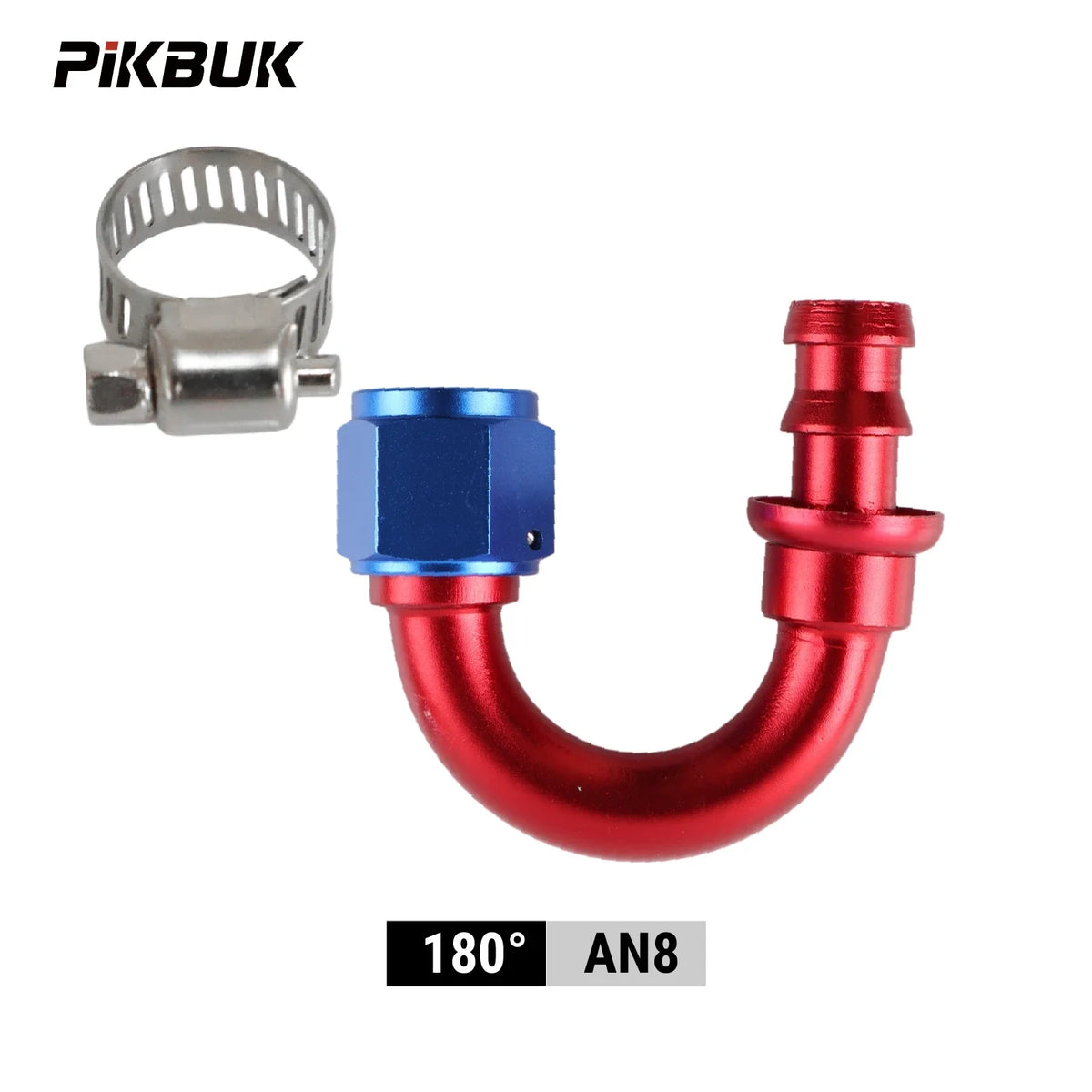 AN4 AN6 AN8 AN10 AN12 Hose End Fittings With 180 Degree Push-On by InterCyprus Trading Ltd