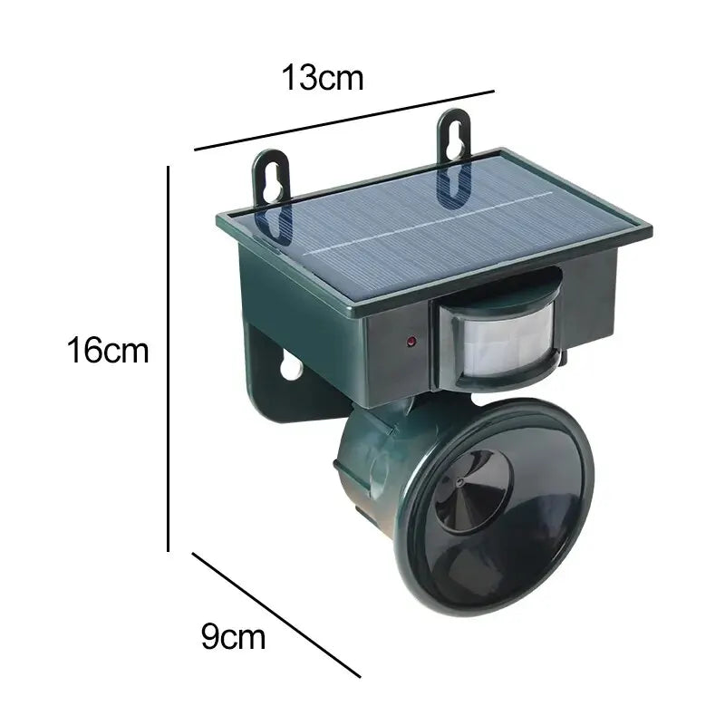 Solar Ultrasonic Animal Repellent &ndash; Eco-Friendly No Battery