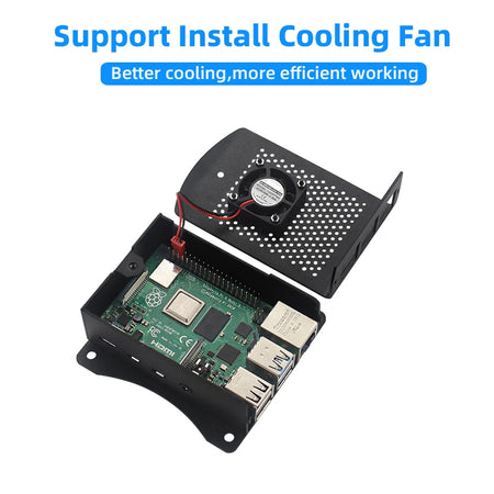 Raspberry Pi 4 Aluminum Alloy Case &ndash; Enhanced Cooling Support