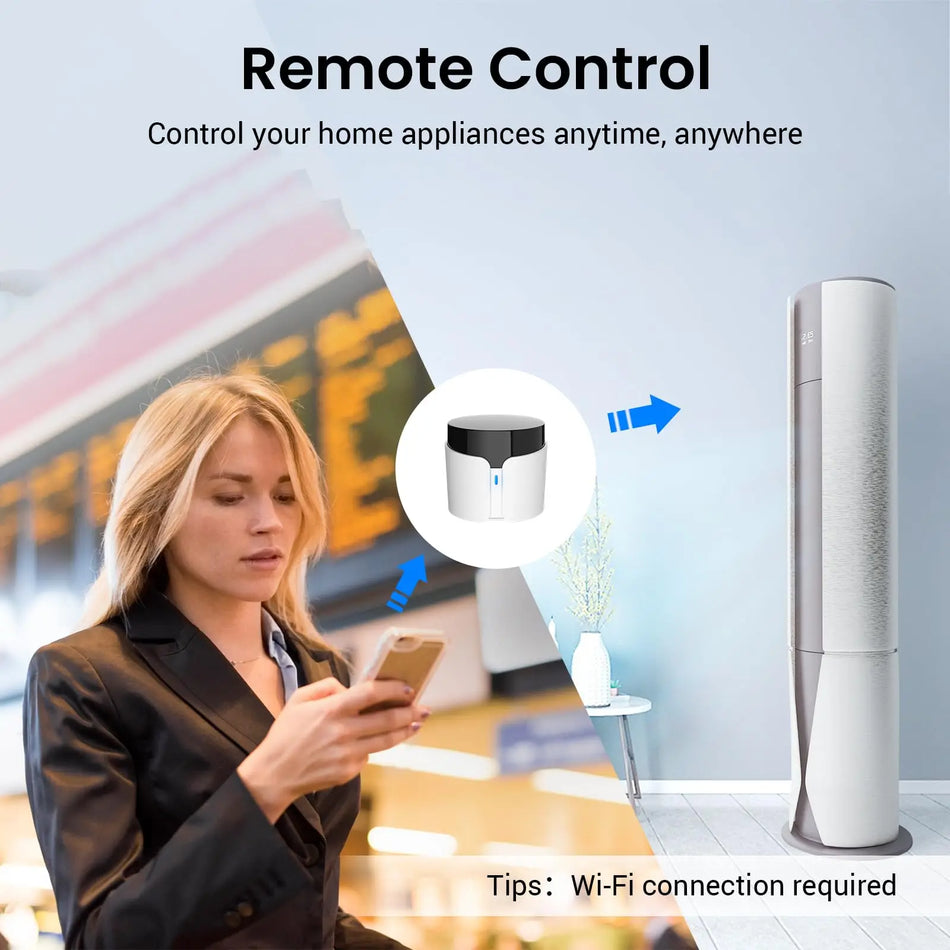 Univerzálne inteligentné IR diaľkové ovládanie pre TV, AC, ventilátory s WiFi a podporou Alexa